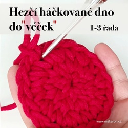 Hezčí háčkované dno do "véček"  1-3 řada