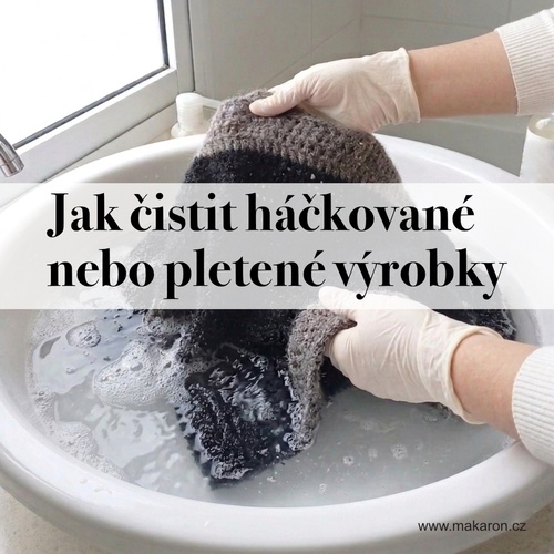 Jak čistit háčkované nebo pletené výrobky