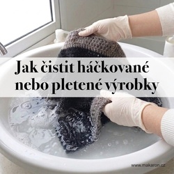 Jak čistit háčkované nebo pletené výrobky