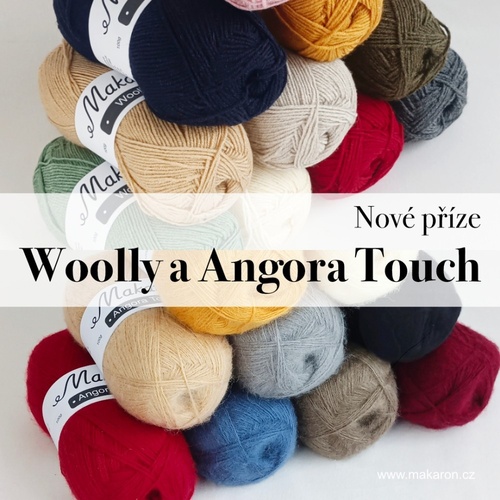 Nové příze Woolly a Angora Touch