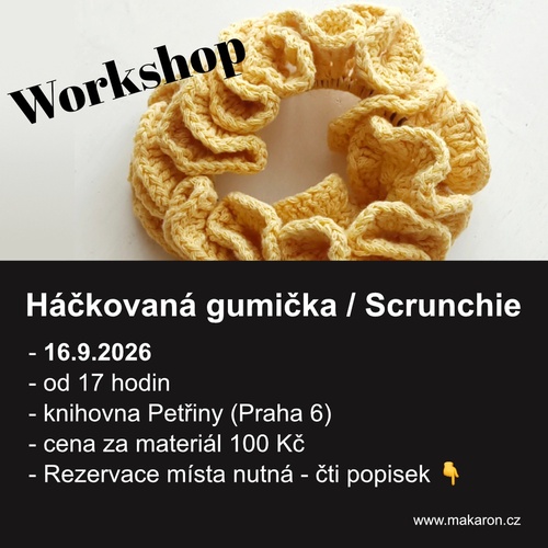 Háčkovací klub: uháčkujte si stylovou gumičku do vlasů