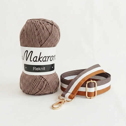 1 klubko Reknit béžová + popruh + háček