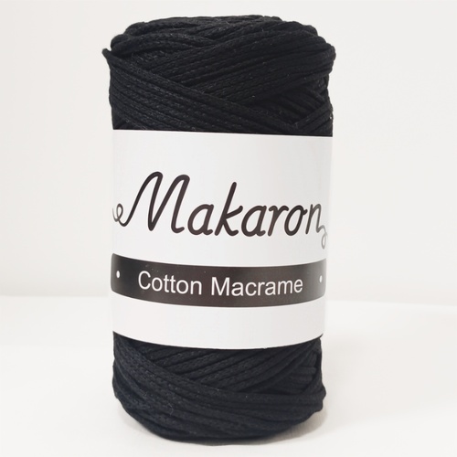Cotton Macrame černá 3mm