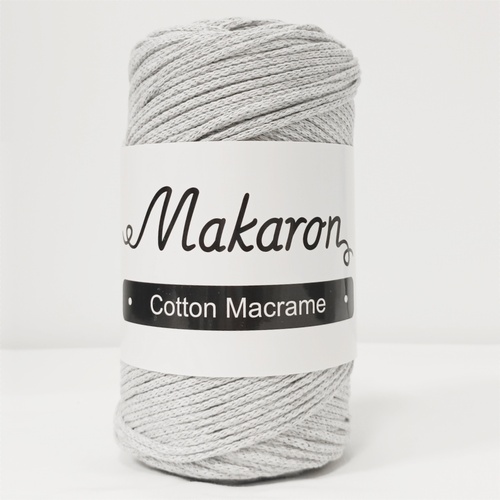 Cotton Macrame světle šedá 3mm