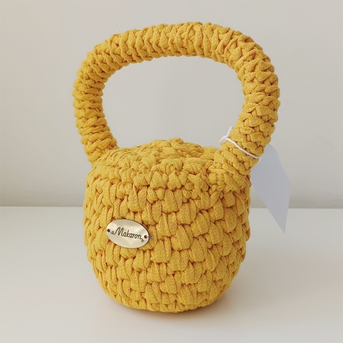 Dveřní zarážka, Kettlebell žlutá - 1