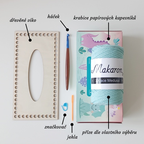 Háčkovací sada Box na kapesníky - 1