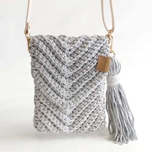 Kabelka Kapsička šedá