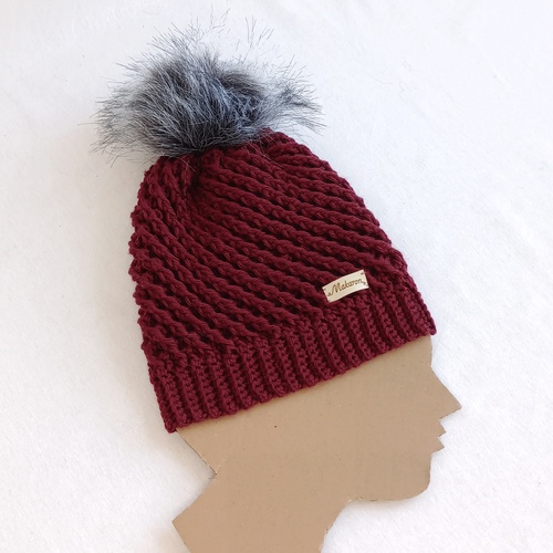 Merino čepice s bambulí XS