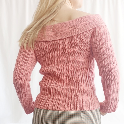 Merino svetr off shoulder 40-44 - 3
