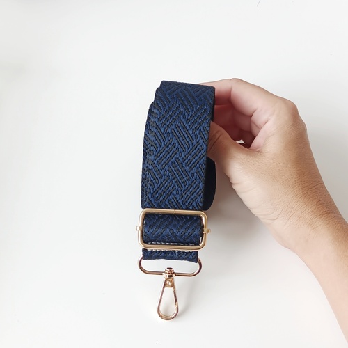 Popruh modro černý