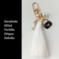 Přívěsek na kabelku – černá