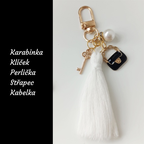 Přívěsek na kabelku – černá