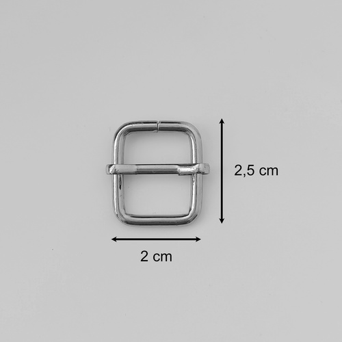 Průvlek kovový stříbrný