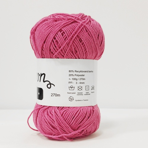Reknit růžová 2mm - 3