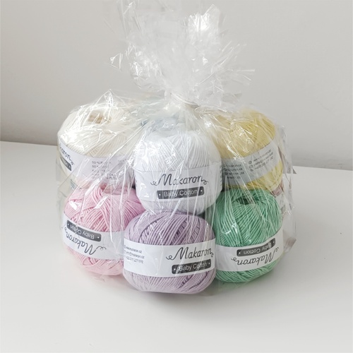 Pytel příze - sada 11 barev Baby Cotton