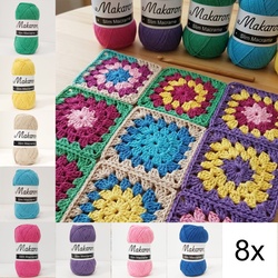 Sada 8 barev Slim Macrame