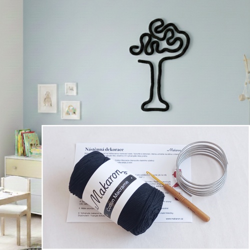 Sada pro nástěnnou dekoraci - černá