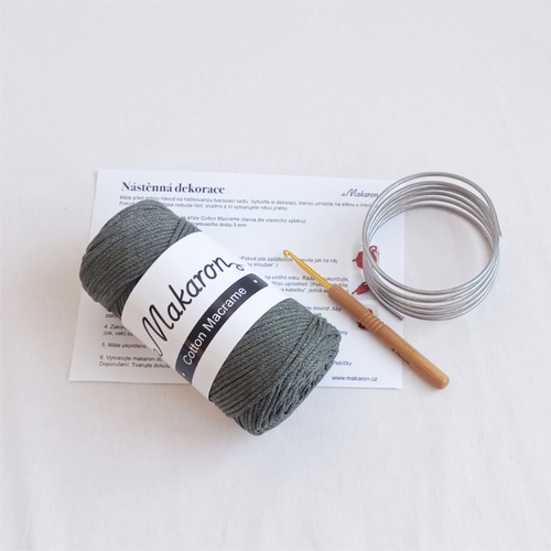 Sada pro nástěnnou dekoraci - khaki