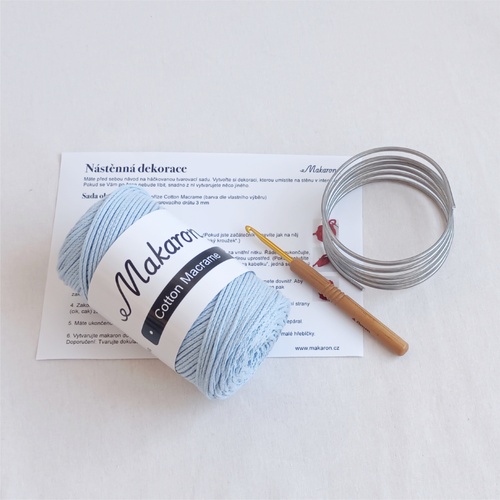Sada pro nástěnnou dekoraci - světle modrá