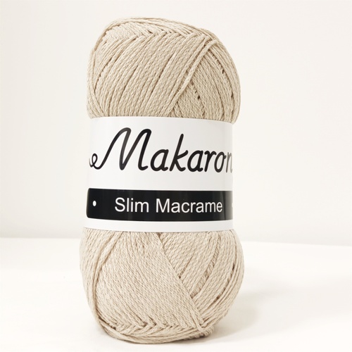 Slim Macrame béžová 2mm