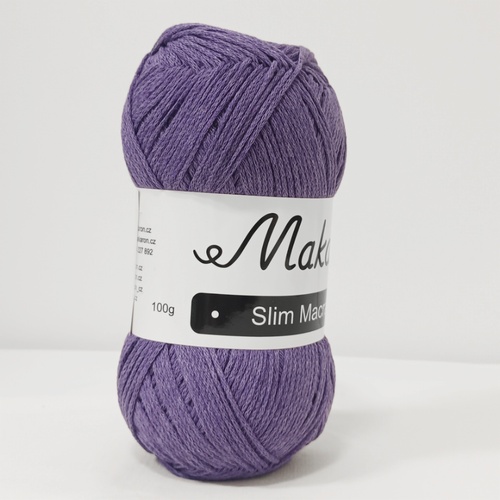 Slim Macrame fialová 2mm - 3