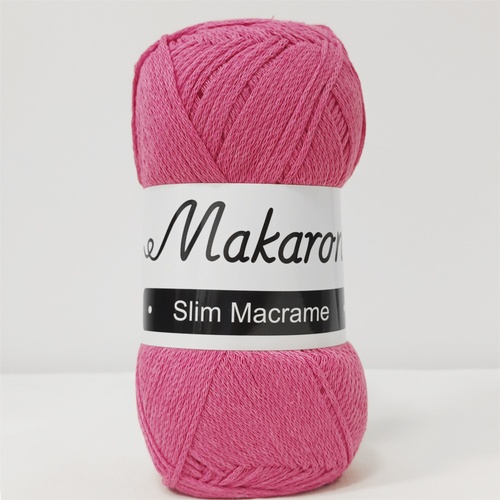 Slim Macrame tmavě růžová 2mm