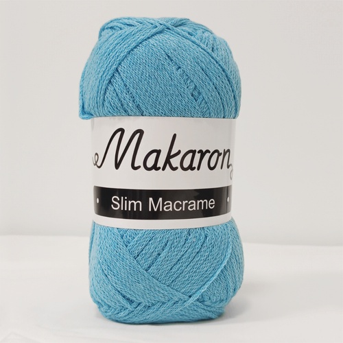 Slim Macrame tyrkysová modrá 2mm