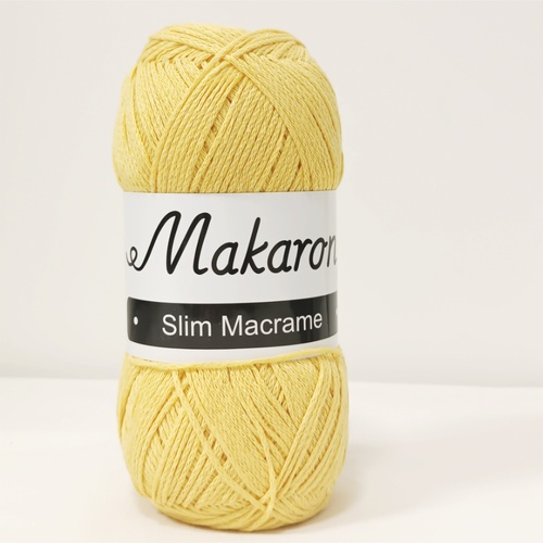 Slim Macrame žlutá 2mm
