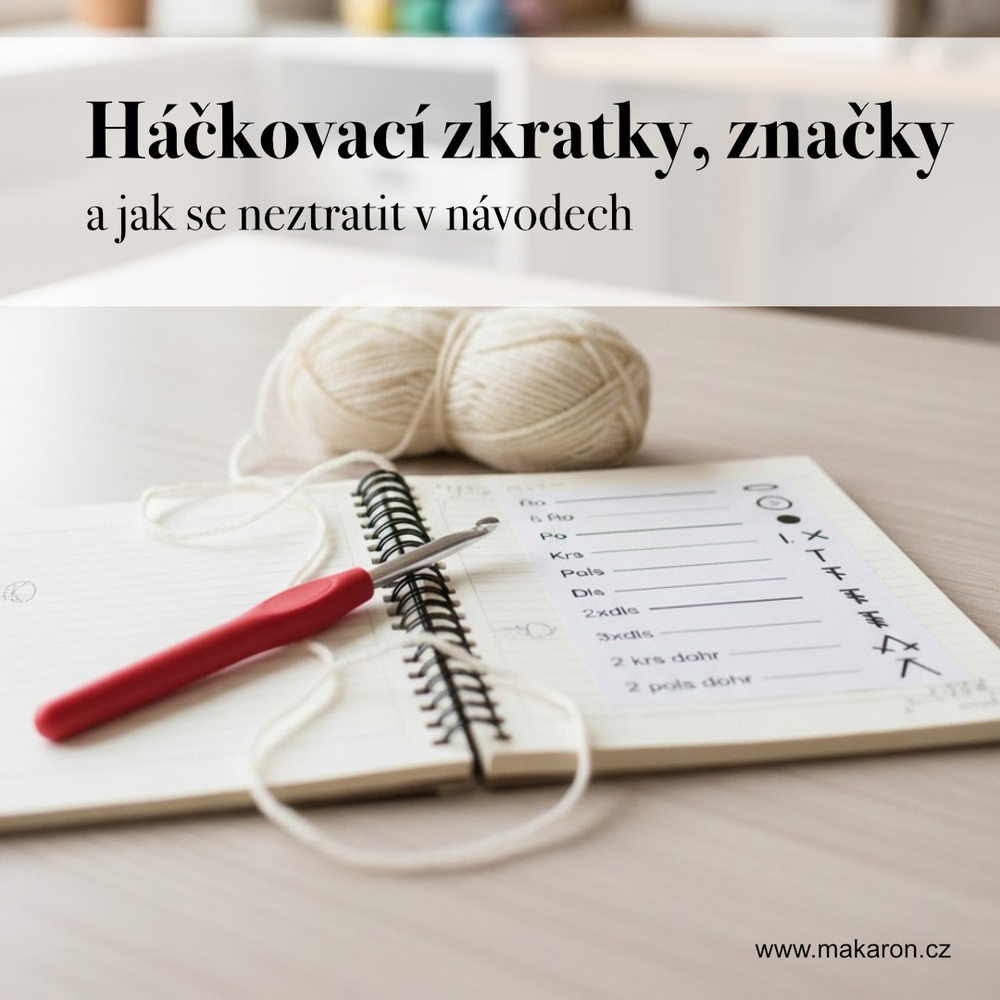 Háčkovací zkratky, značky a jak se neztratit v návodech