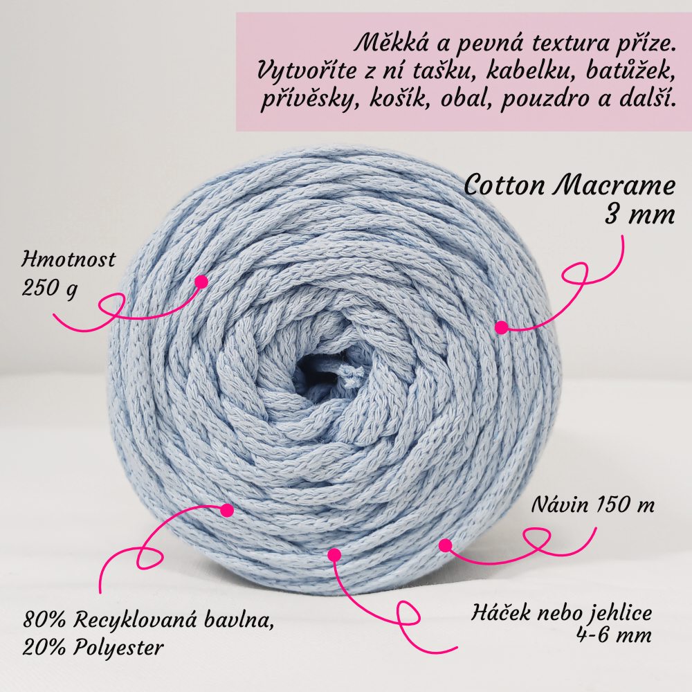 Cotton Macrame 3mm