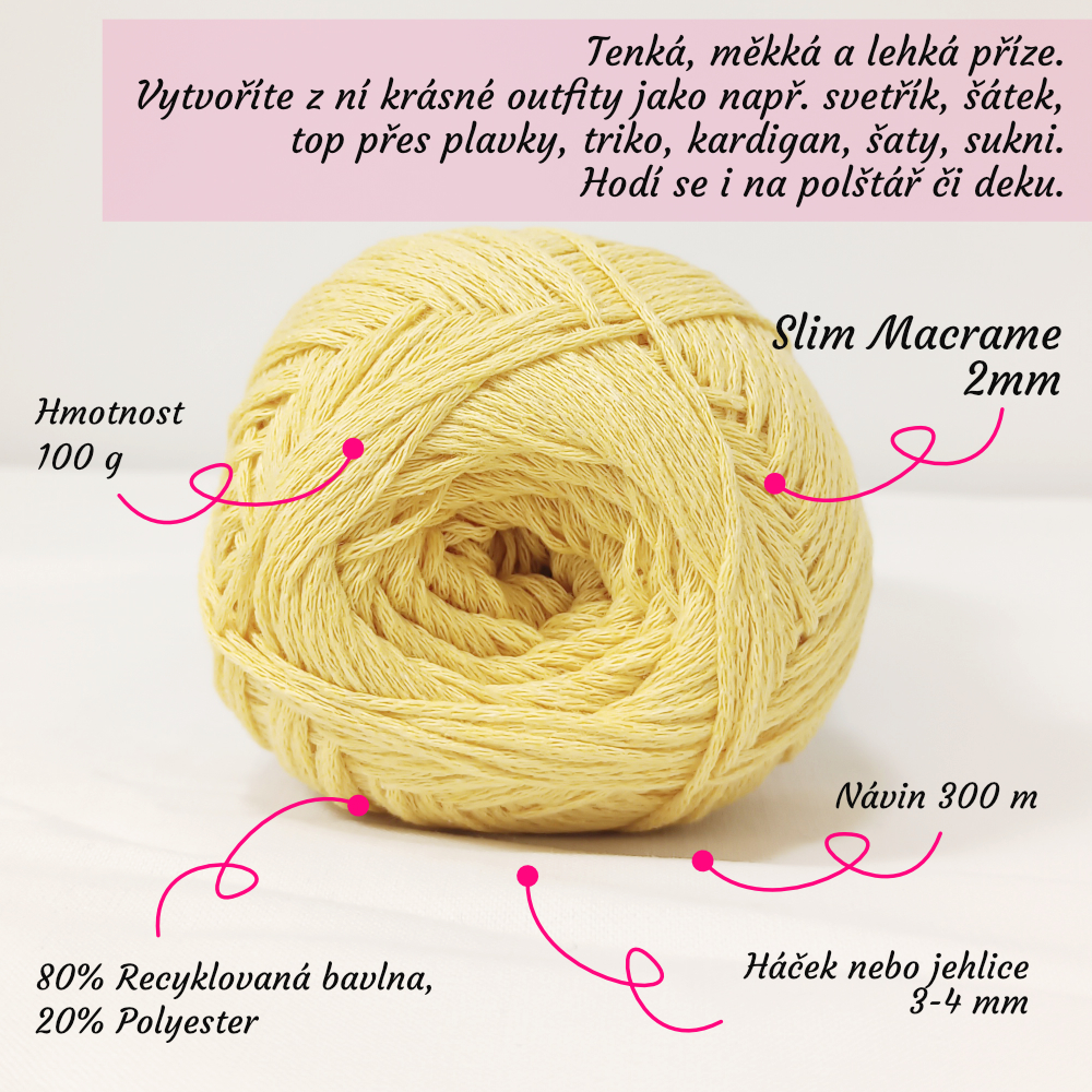 Slim Macrame 2mm