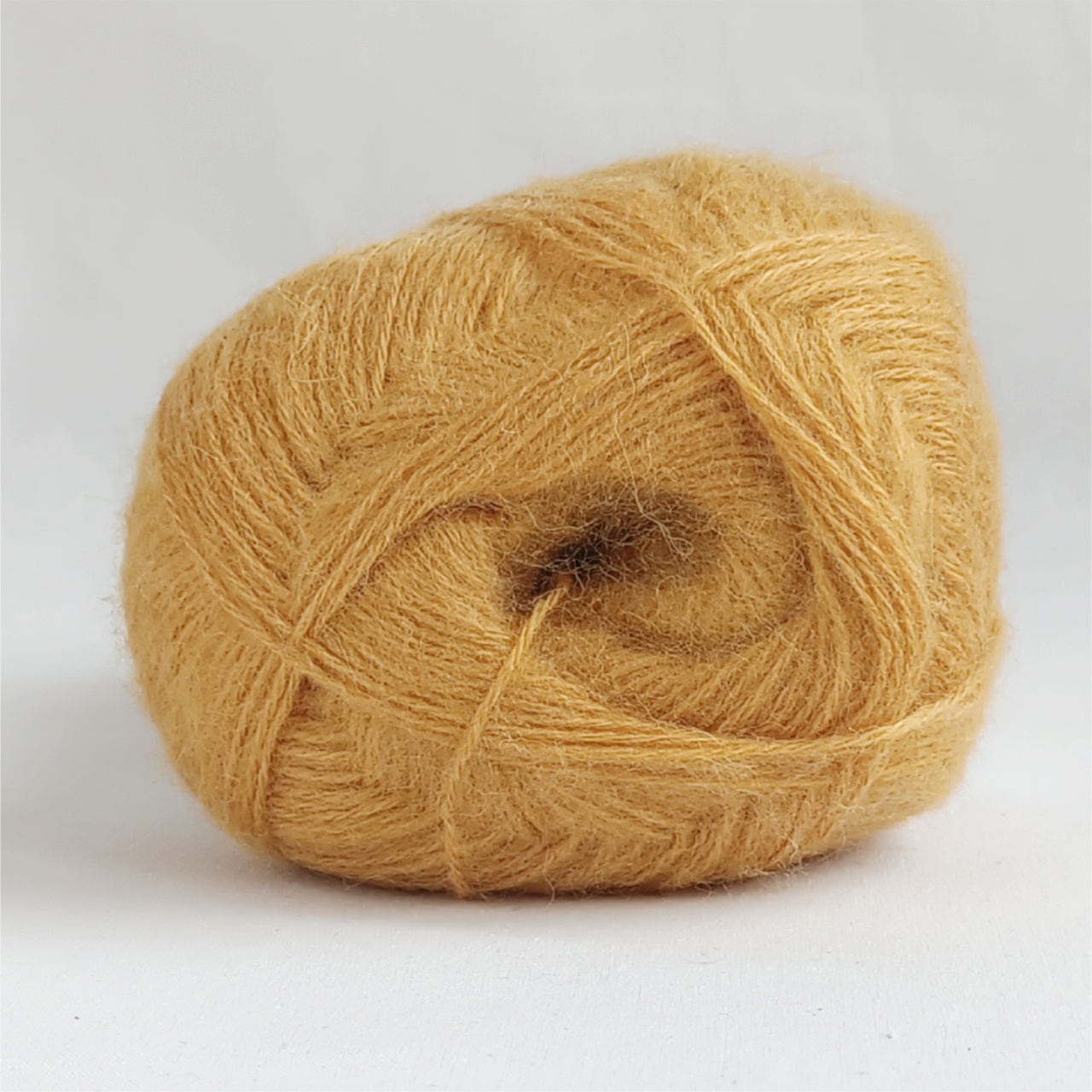3 klubka Angora Touch hořčicová - 1