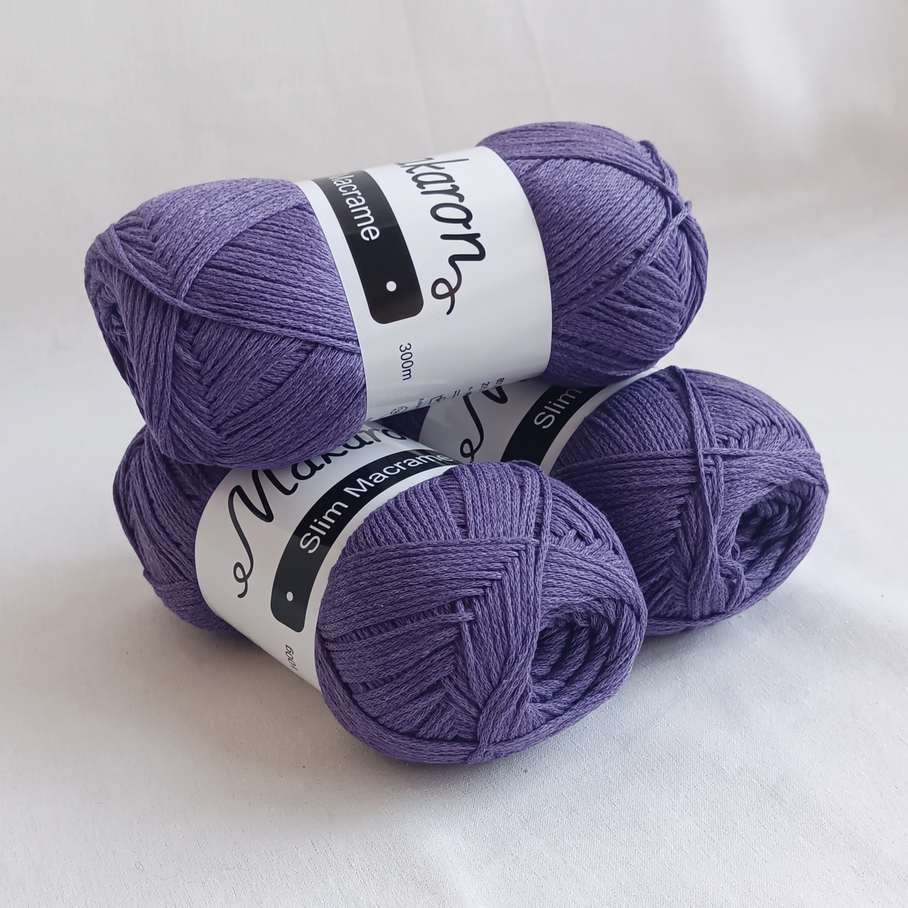 3 klubka Slim Macrame