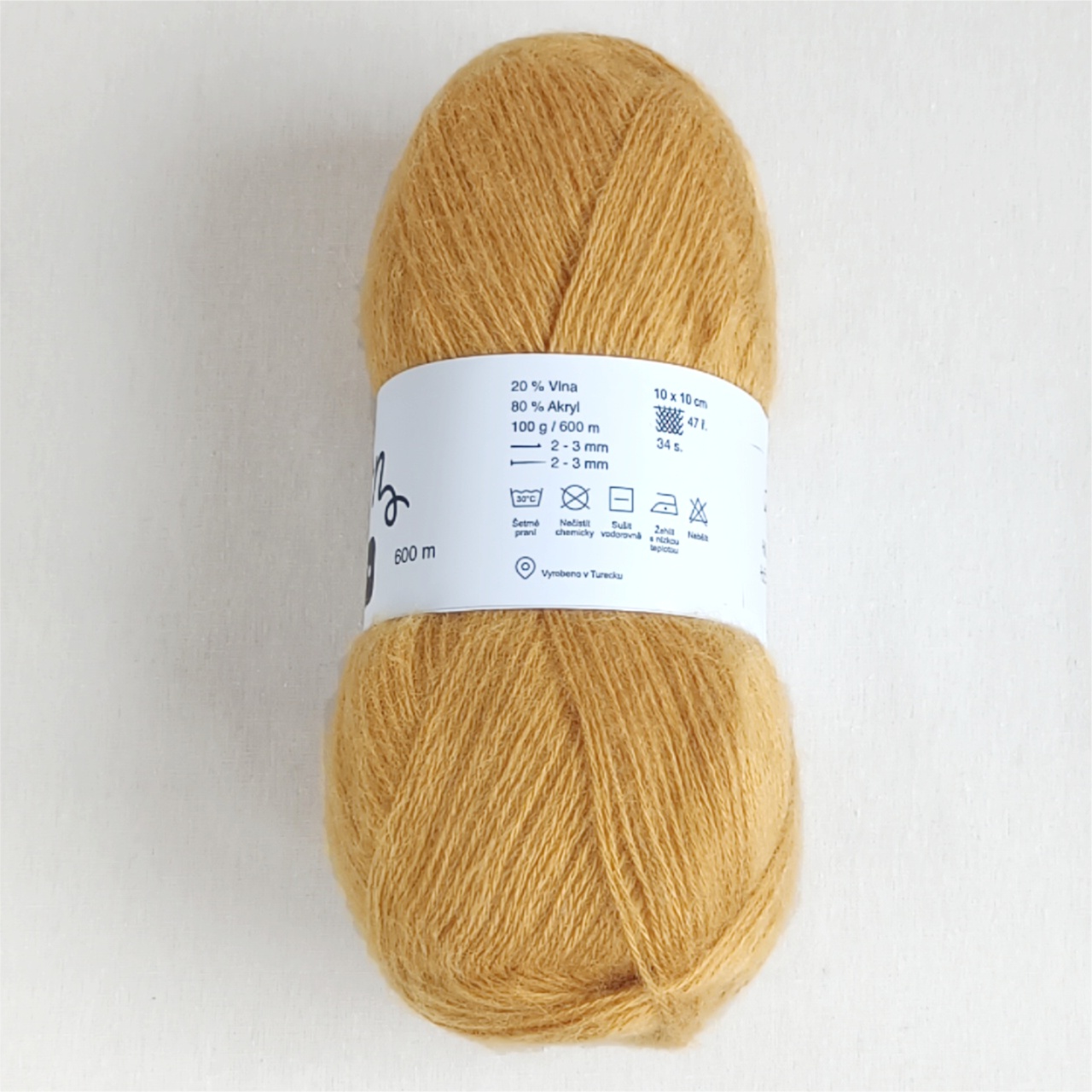 Angora Touch hořčicová - 3