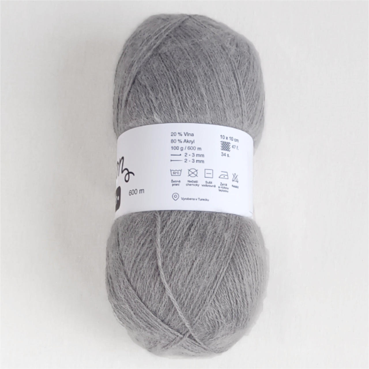 Angora Touch šedá - 4