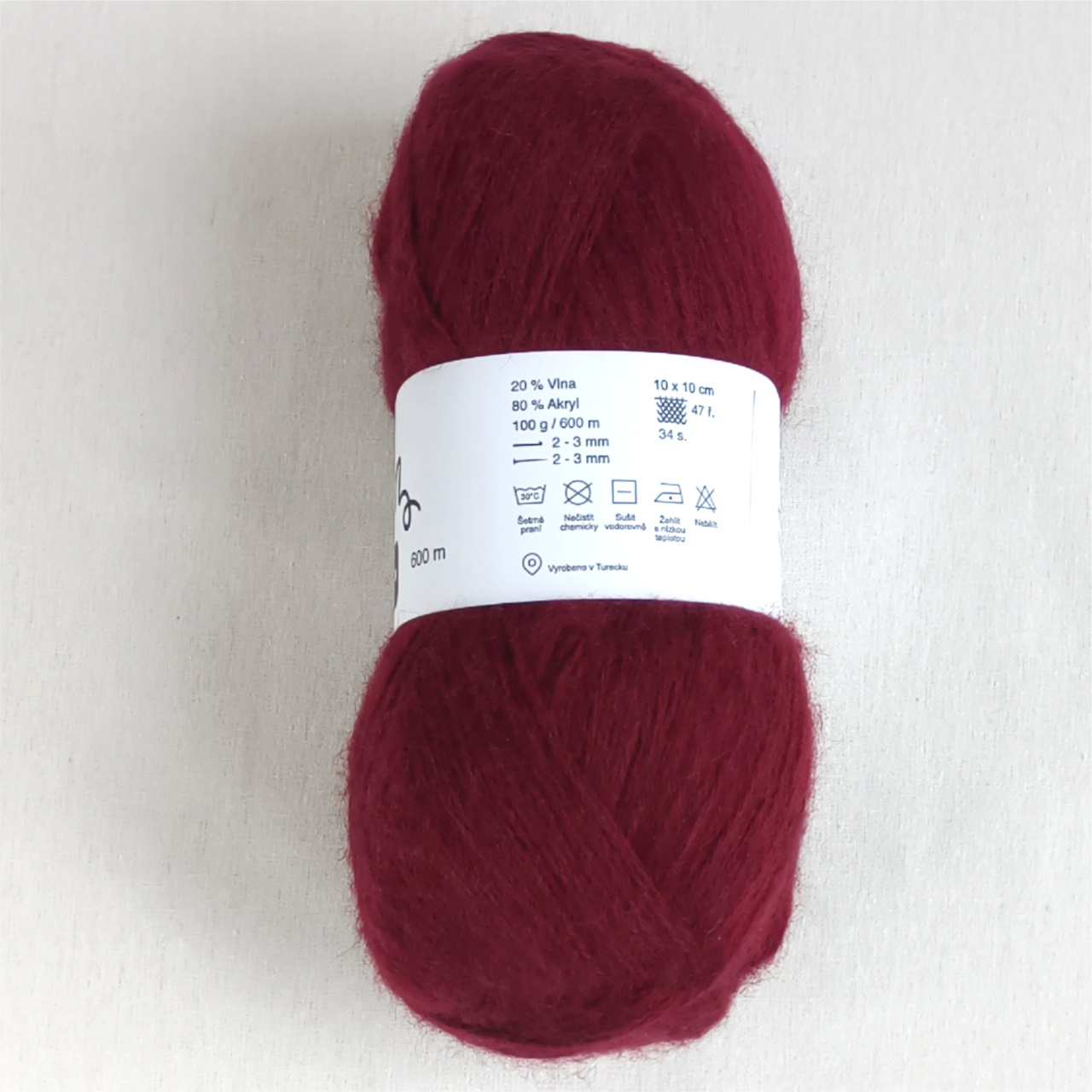 Angora Touch vínová - 4