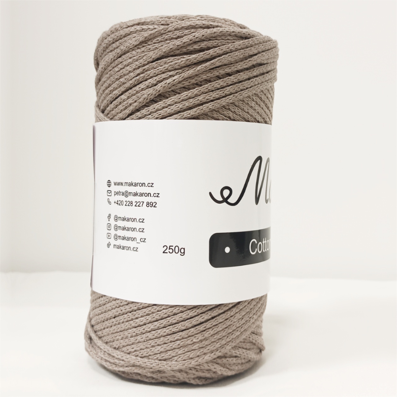 Cotton Macrame béžová 3mm - 2