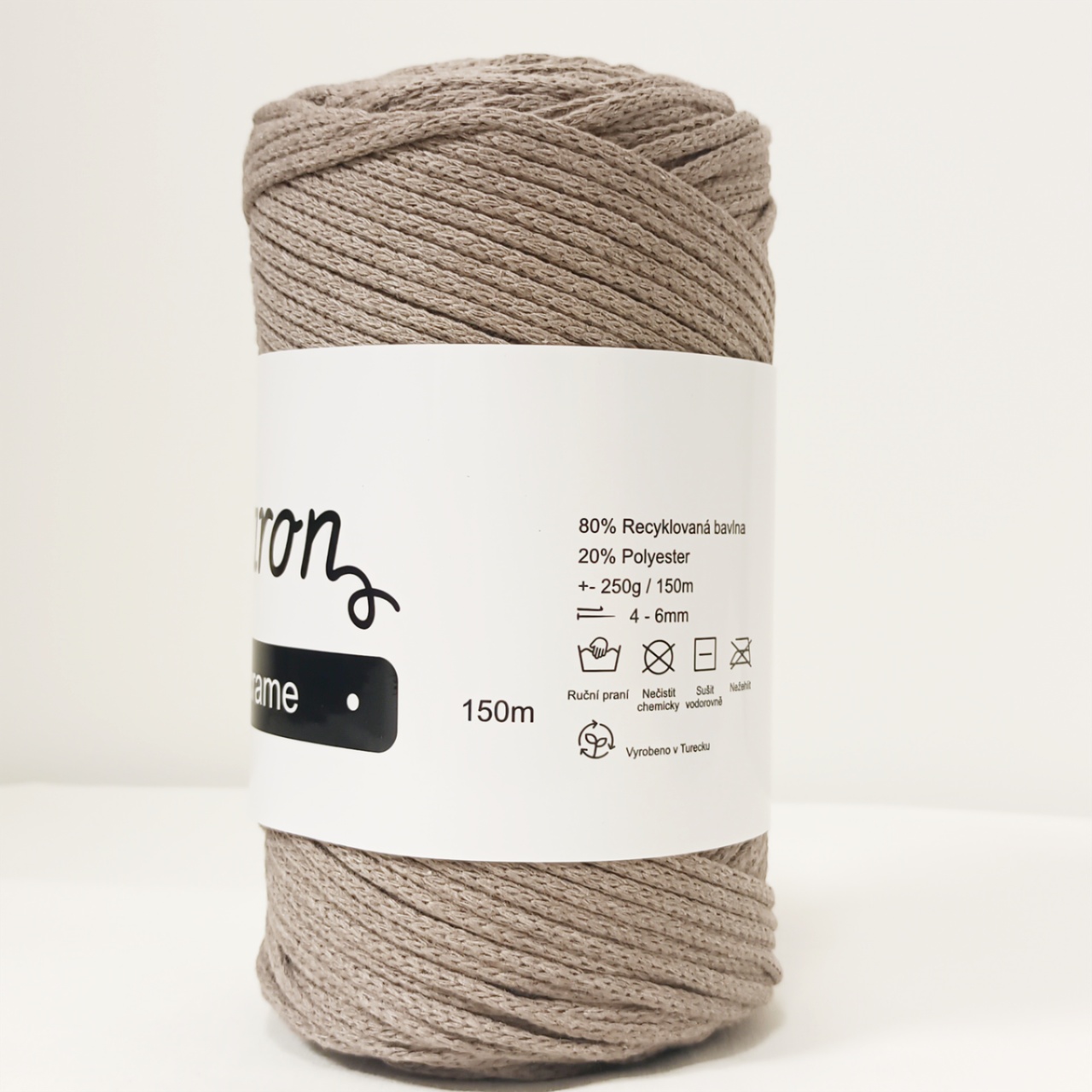 Cotton Macrame béžová 3mm - 3