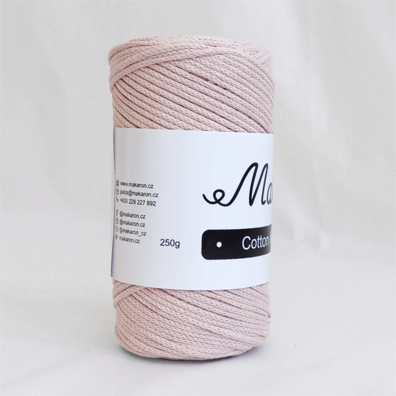 Cotton Macrame růžová 3mm - 3