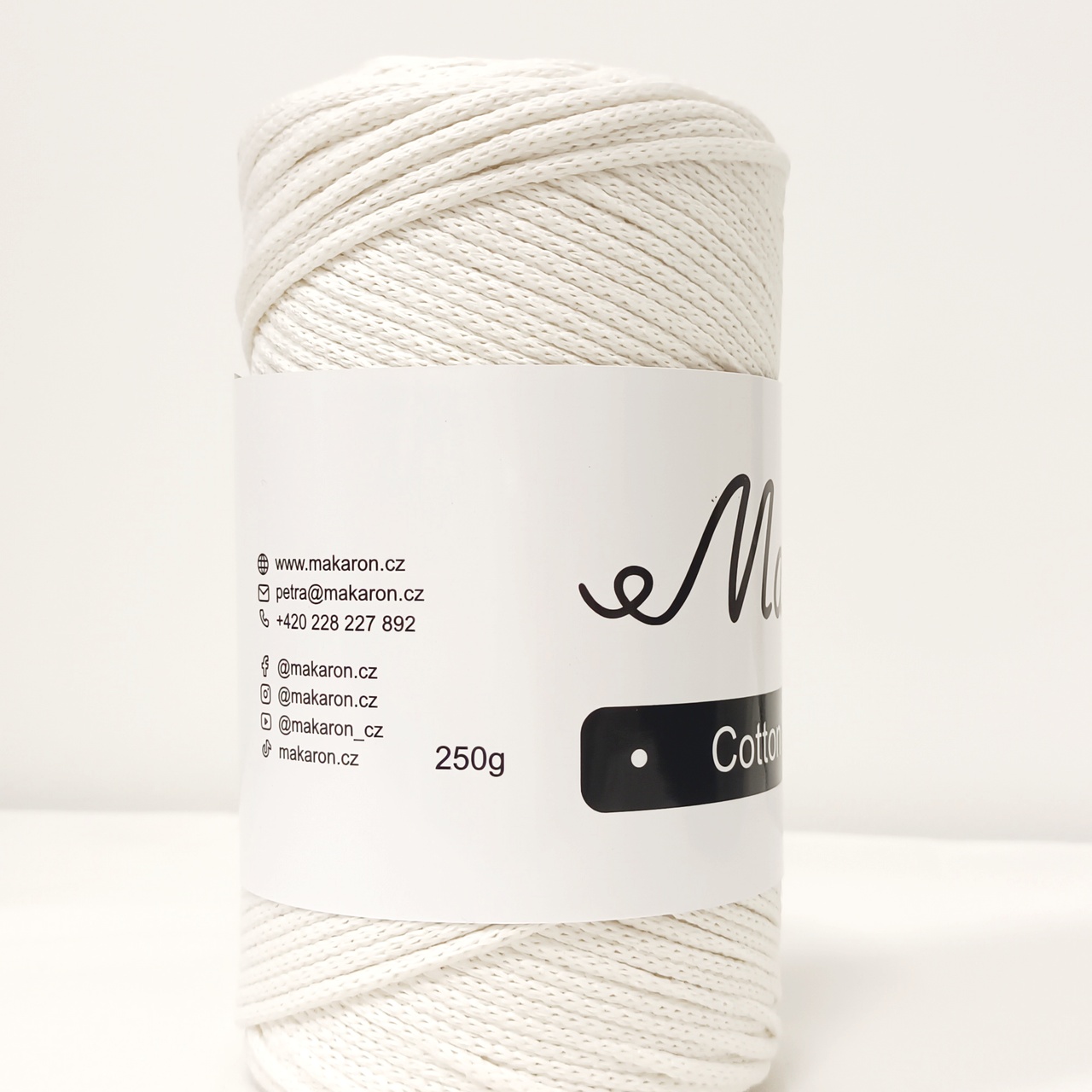 Cotton Macrame smetanová 3mm - 3