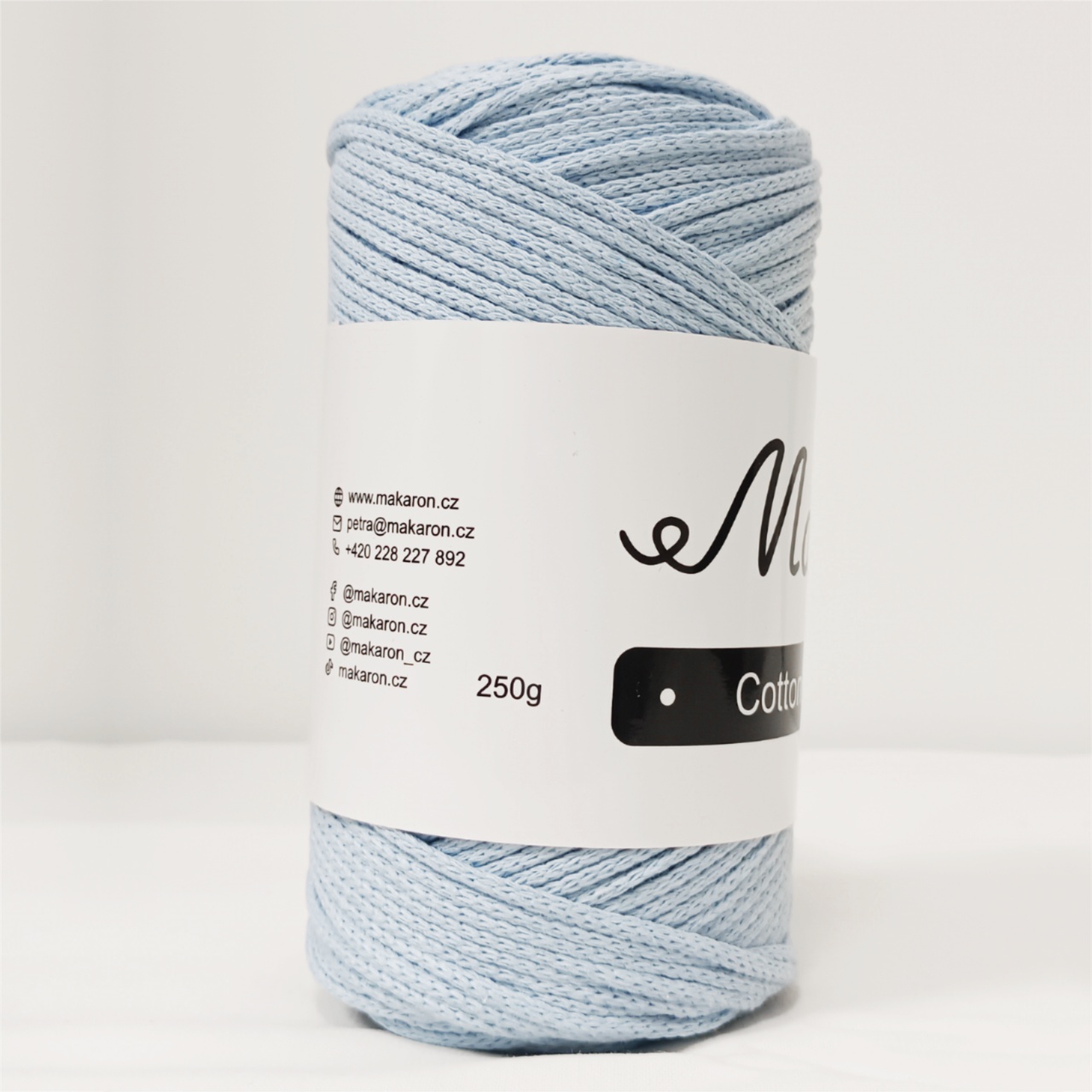 Cotton Macrame světle modrá 3mm - 2