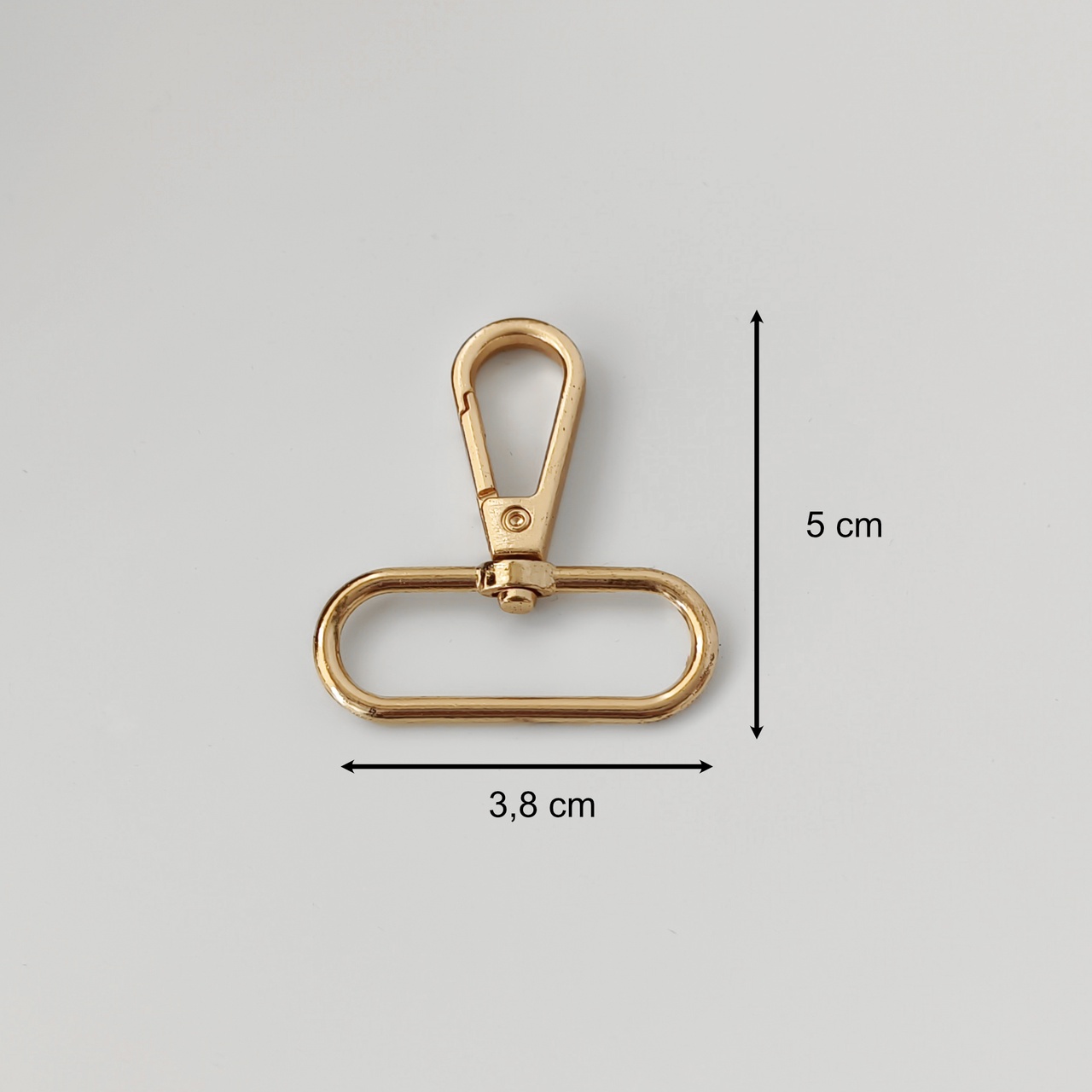 Karabina kovová zlatá