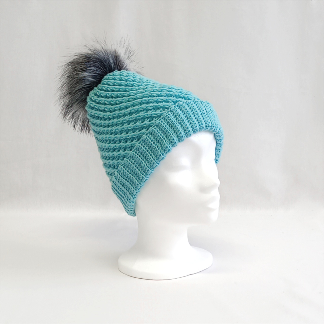 Merino čepice s bambulí M-XL - 5