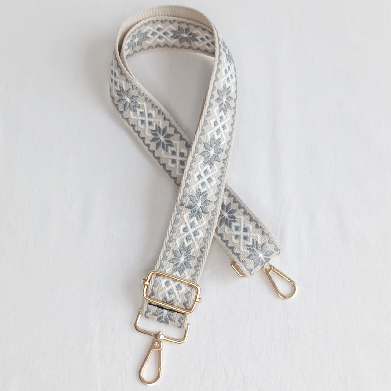 Popruh světle šedý - 3