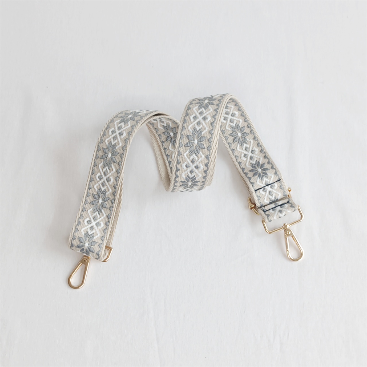 Popruh světle šedý - 2