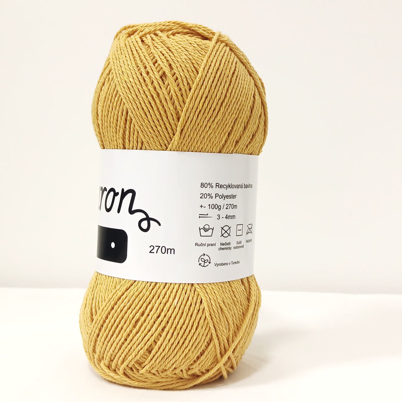 Reknit hořčicová 2mm - 2