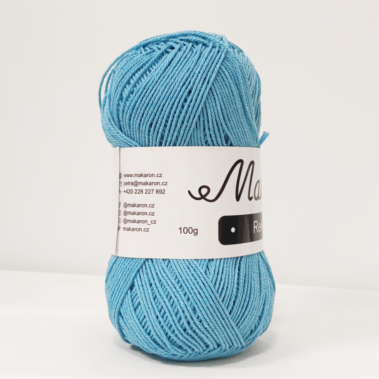 Reknit tyrkysová modrá 2mm - 2