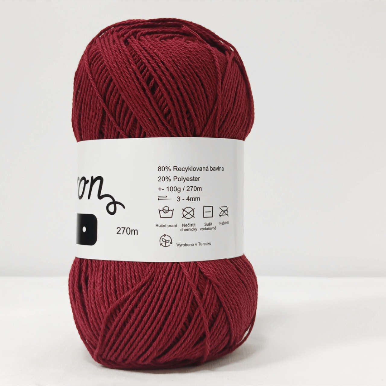 Reknit vínová 2mm - 2