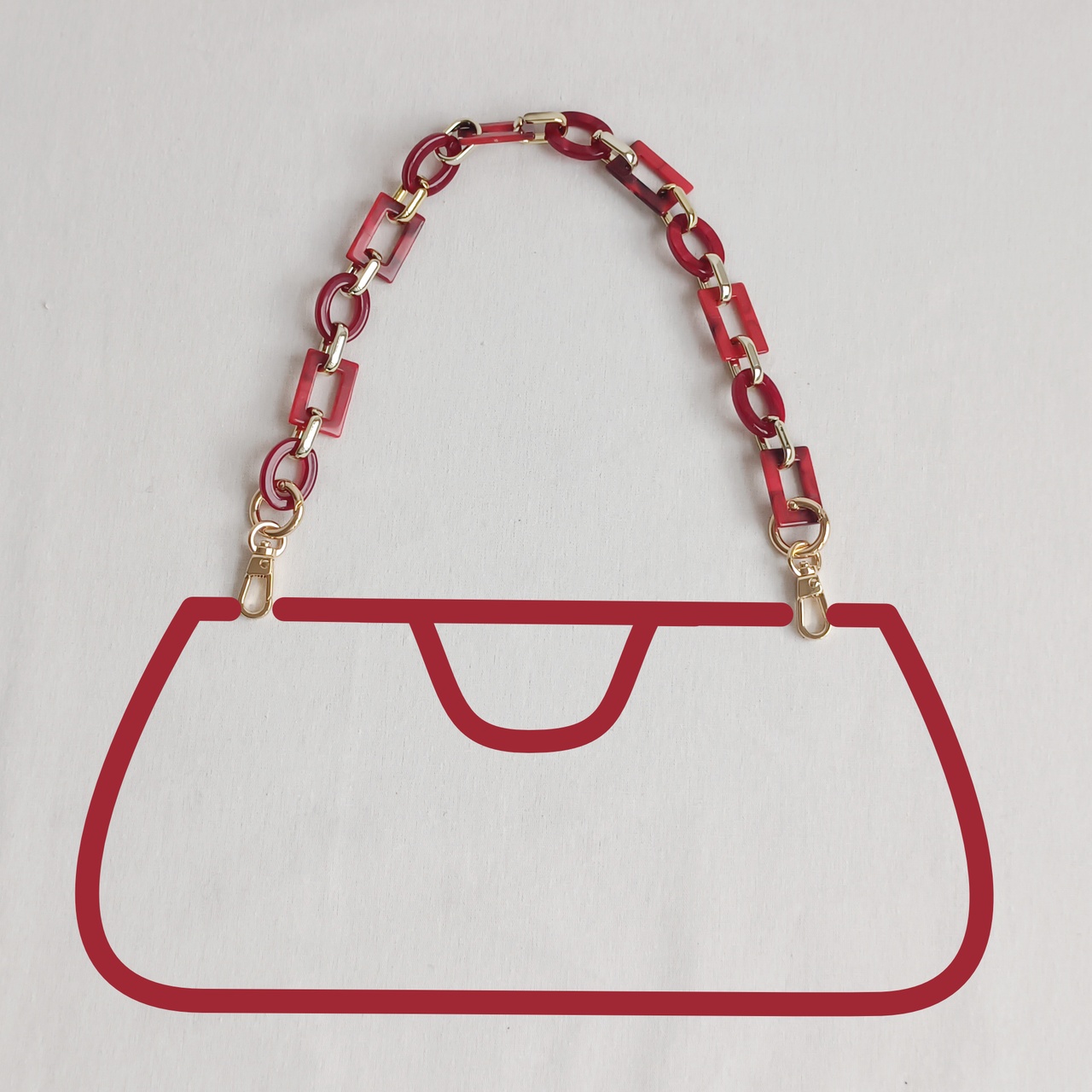 Řetízek červený - 1