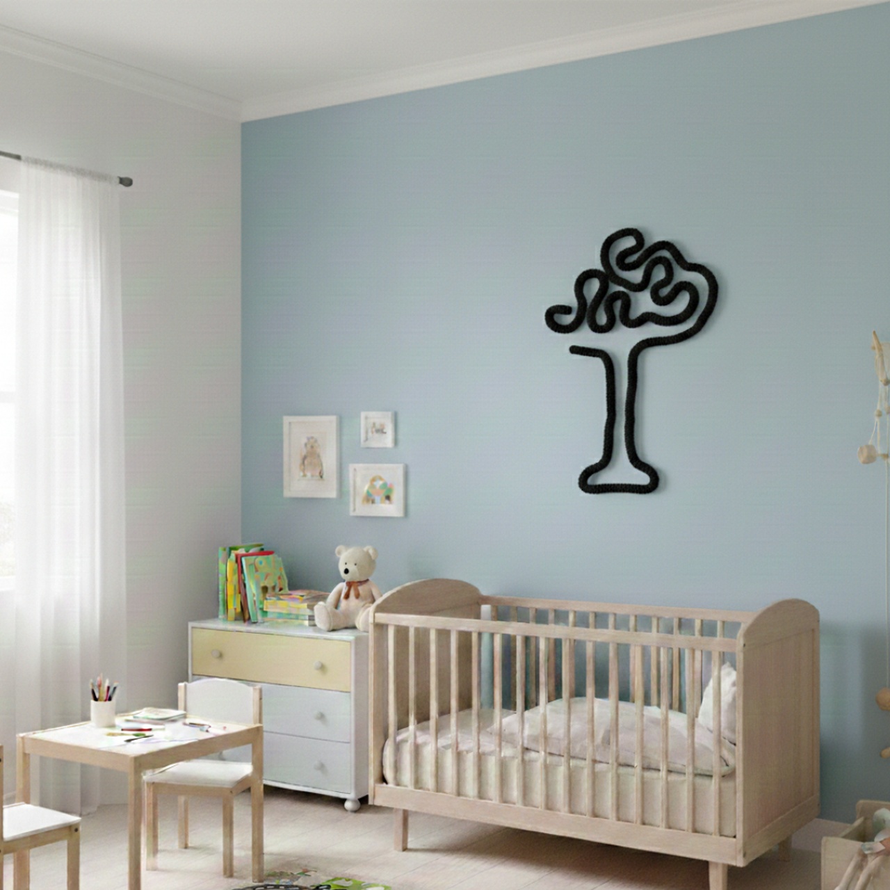 Sada pro nástěnnou dekoraci - khaki - 3